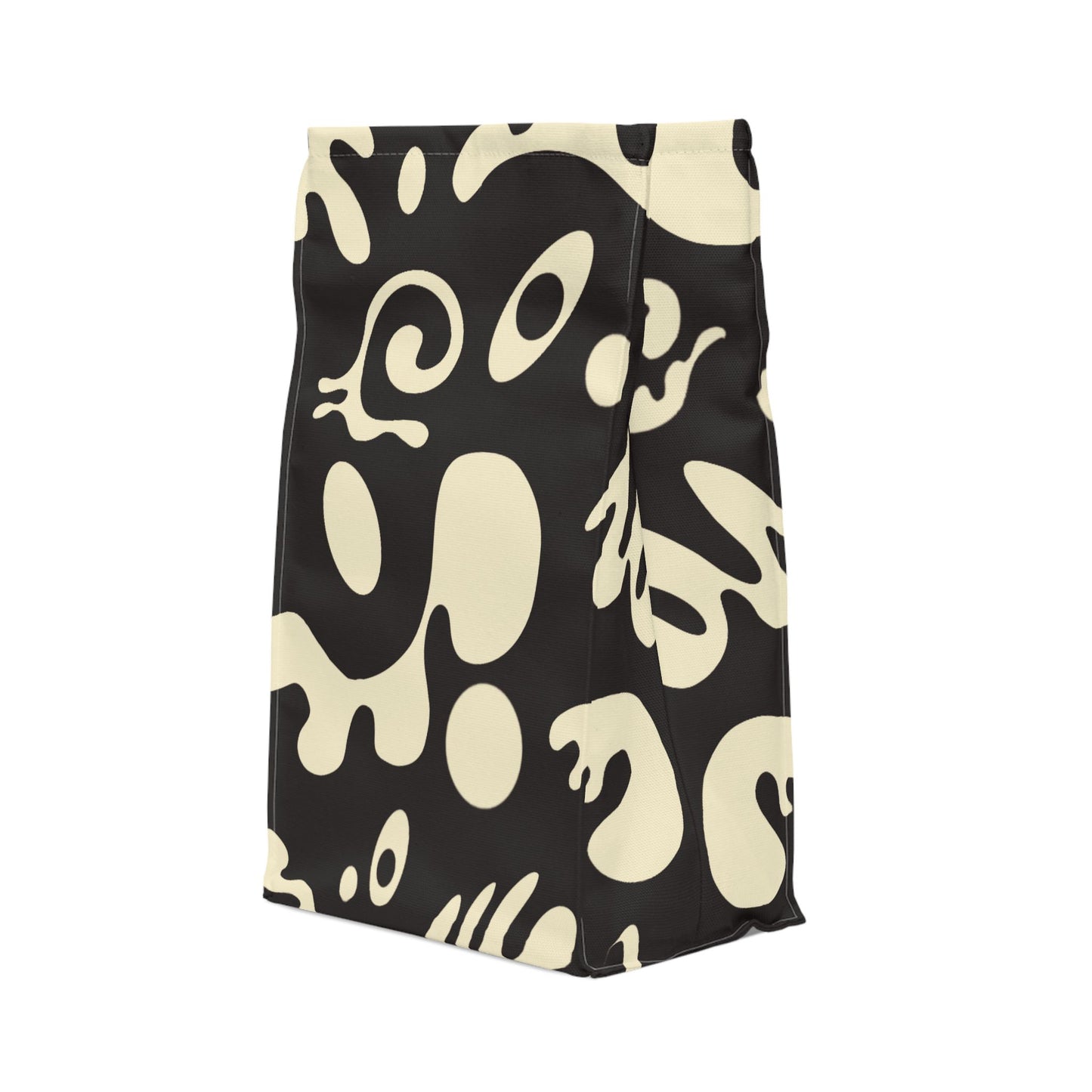 Pure Imagination Magnetic Roll Top Fabric Lunch Bag - Smoke Signal Black