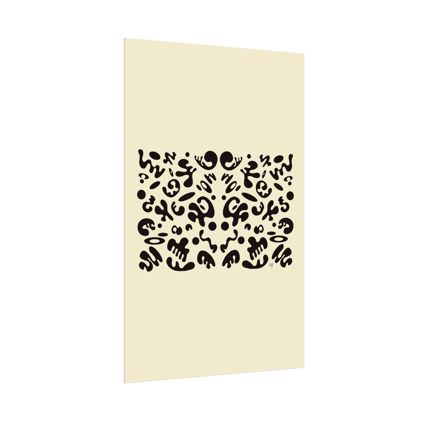 Mirror Work Rolled Poster (Portrait) - Blank Page
