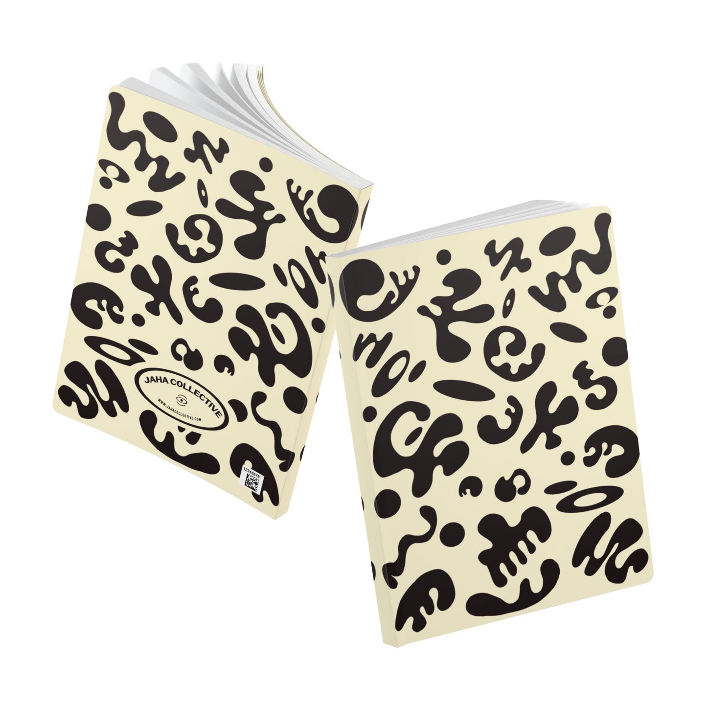 Pure Imagination Softcover Journal w Inside Prints + Tear-Off Pages (Ruled Line) - Blank Page White