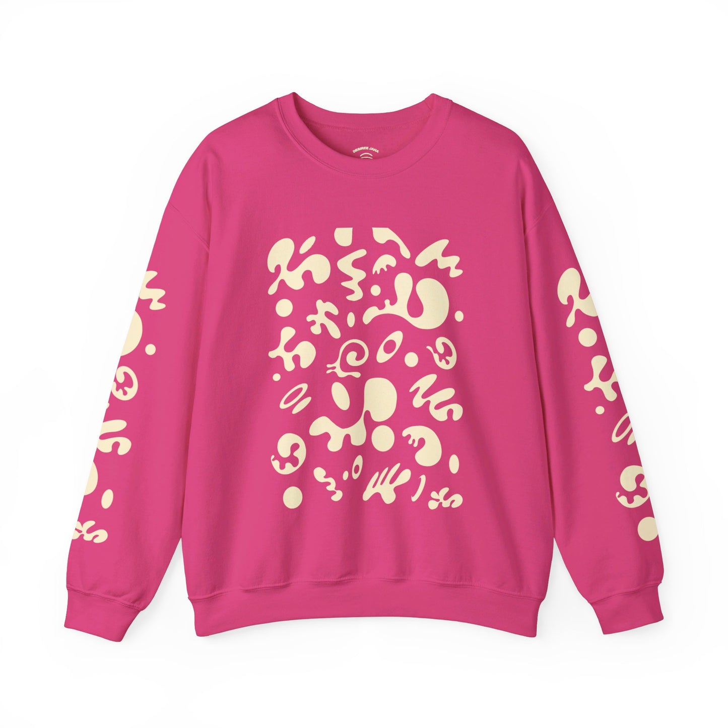 PURE IMAGINATION UNISEX HEAVY BLEND™ CREWNECK SWEATSHIRT - Warm White Print