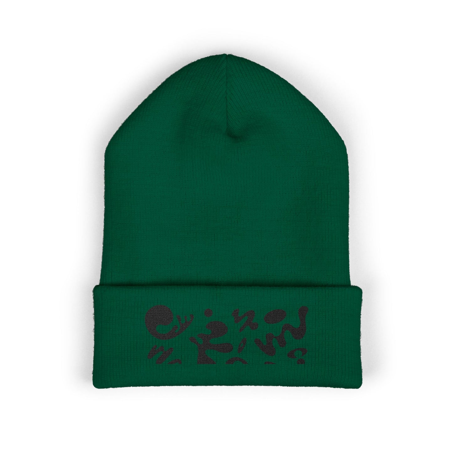 Pure Imagination Embroidered Classic Cuffed Beanie - Smoke Signal Black