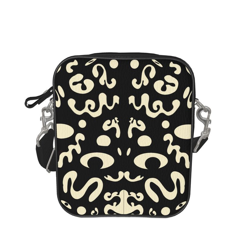 Mirror Work Luxe Leather Messenger Bag