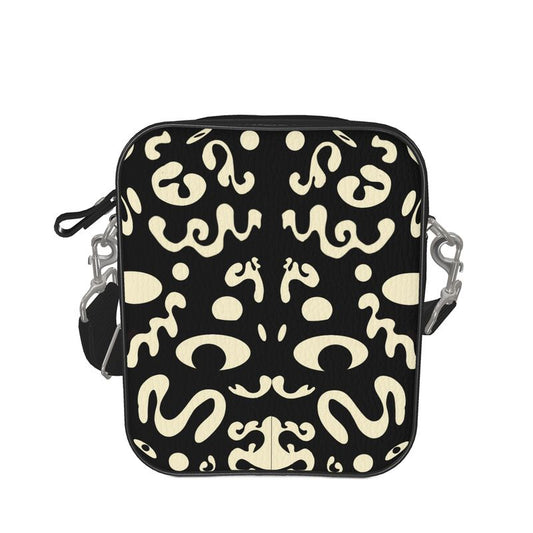 Mirror Work Luxe Leather Messenger Bag