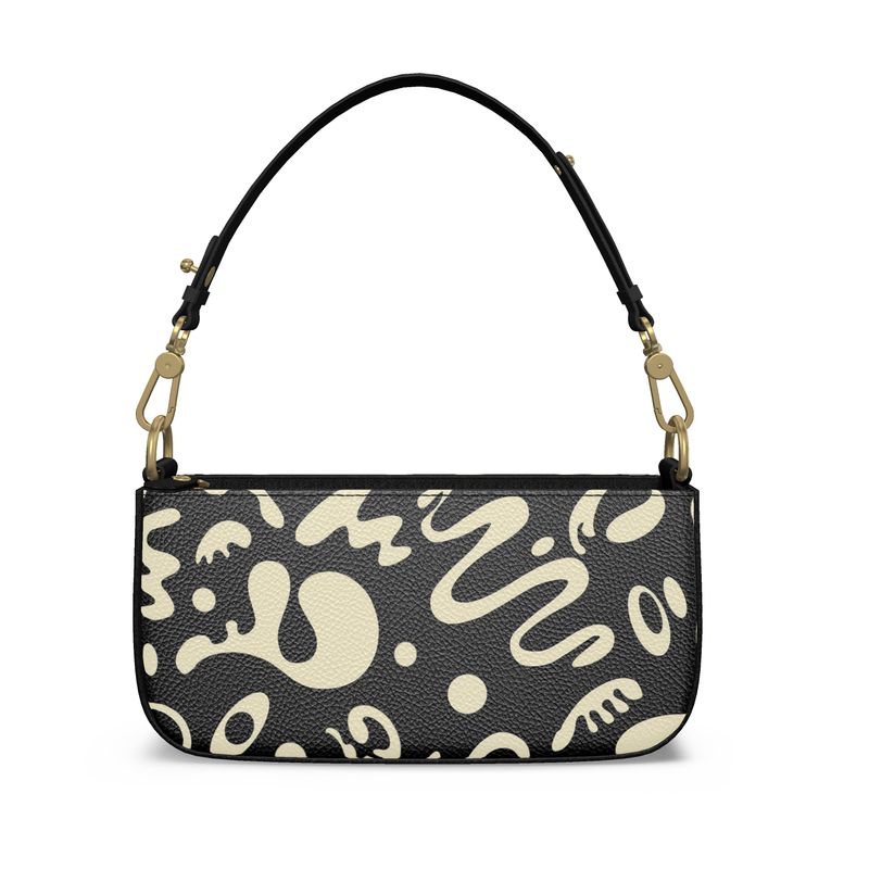 Adorn'd Luxe Leather Box Zip Bag