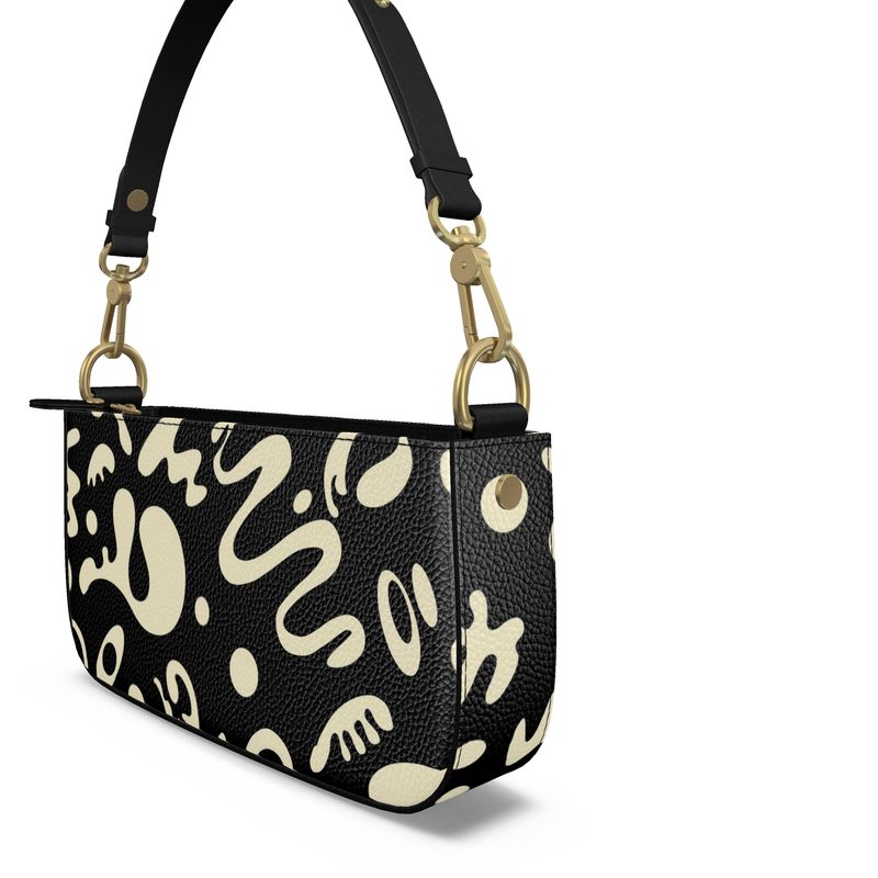 Adorn'd Luxe Leather Box Zip Bag