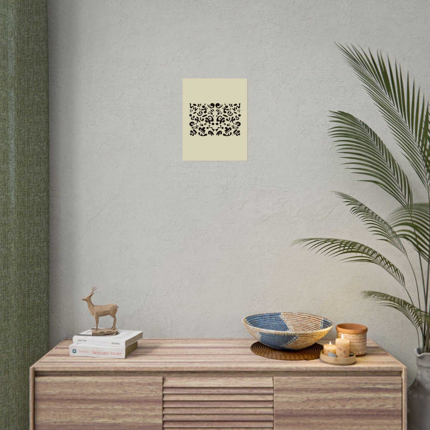 Mirror Work Rolled Poster (Portrait) - Blank Page
