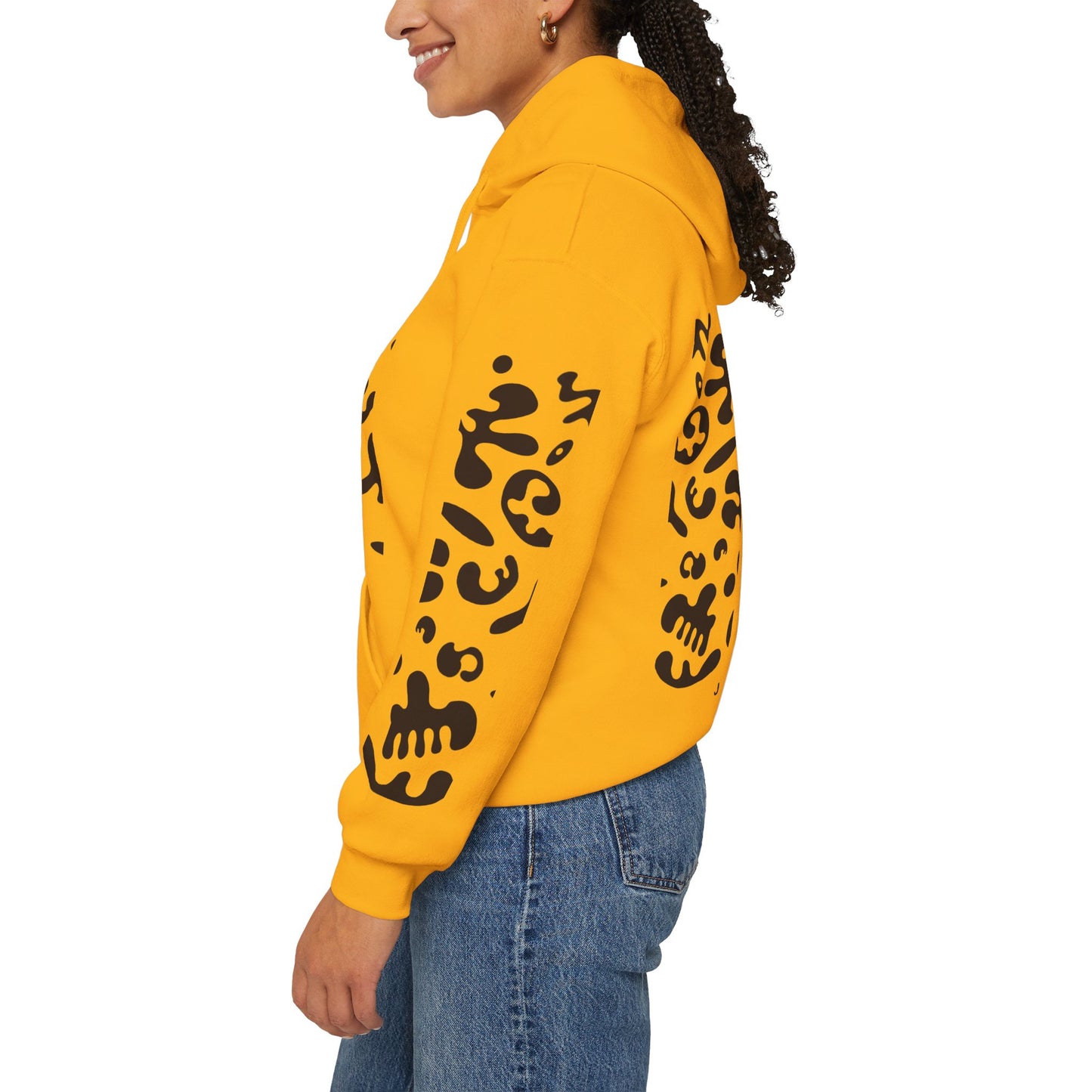 Mirror Work Unisex Heavy Blend™ Hooded Sweatshirt - Smoke Signal Black Print