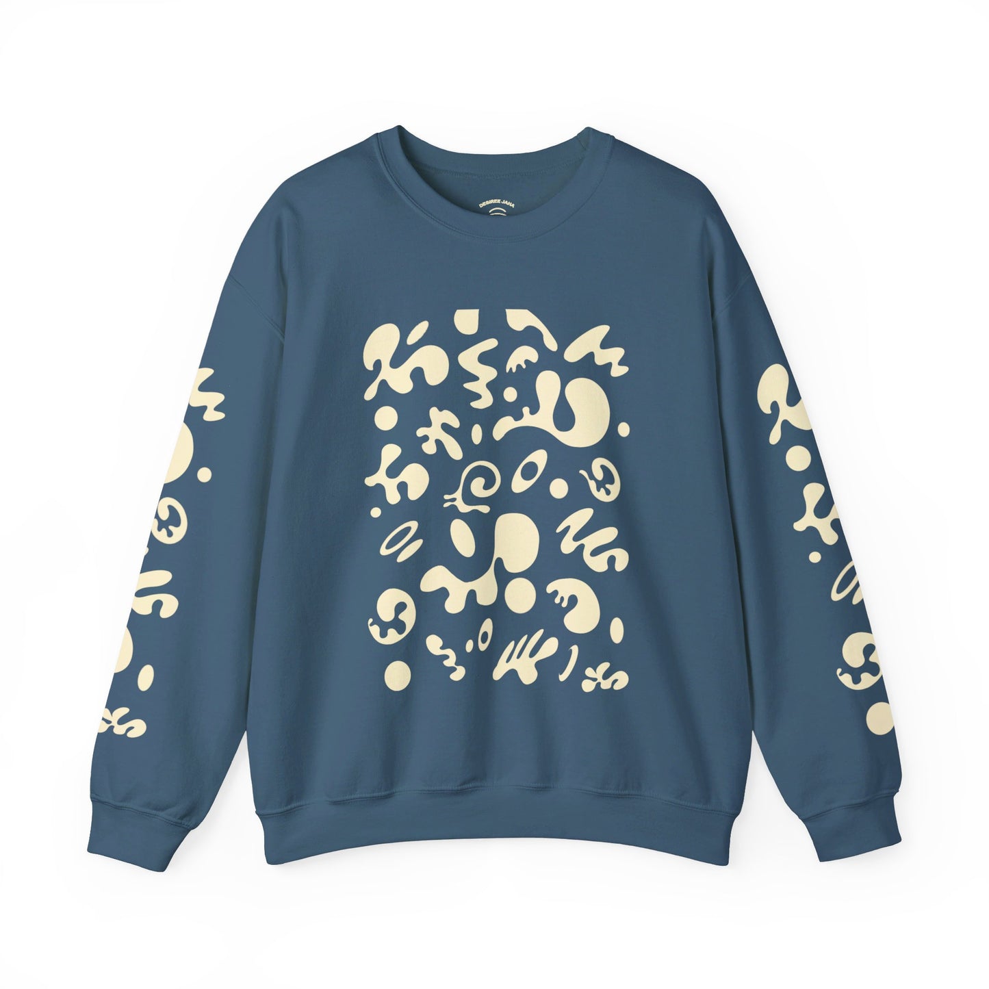 PURE IMAGINATION UNISEX HEAVY BLEND™ CREWNECK SWEATSHIRT - Warm White Print