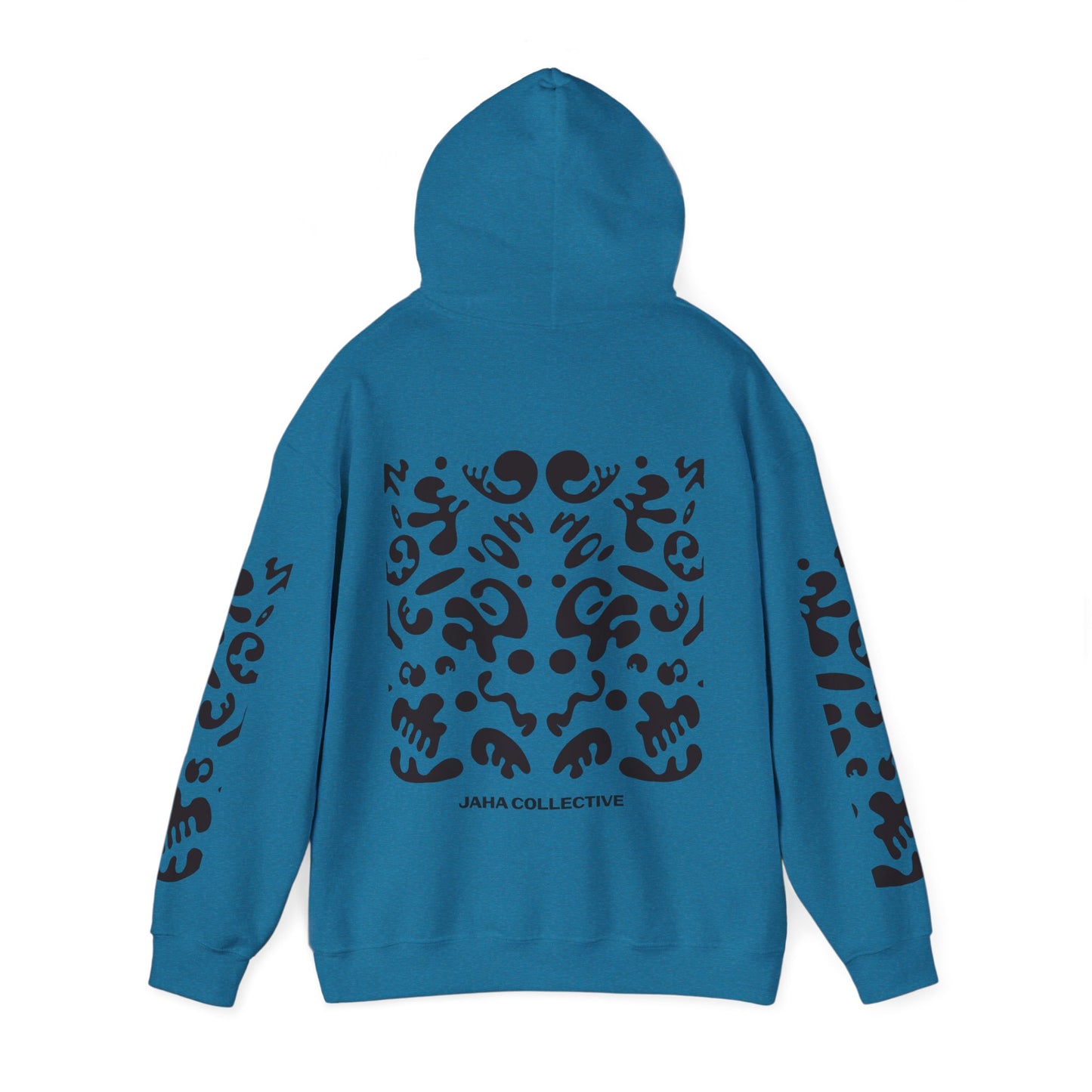 Mirror Work Unisex Heavy Blend™ Hooded Sweatshirt - Smoke Signal Black Print