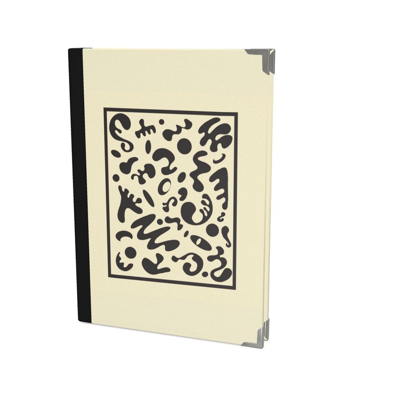 Deep Dream Luxe Satin Journal - Blank Page White