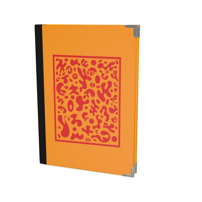 Deep Dream Luxe Satin Journal - Heat Theory Orange