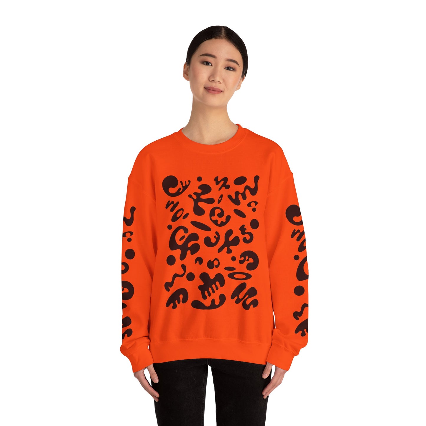 Pure Imagination Unisex Heavy Blend™  Crewneck Sweatshirt- Smoke Signal Black Print
