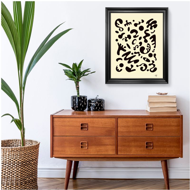 Bright Future Premium Framed Art Print (Black Scoop Frame) - Blank Page