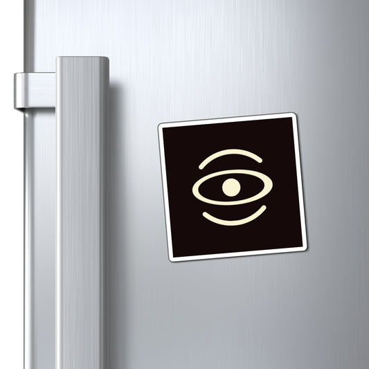 Jaha Logo Square Magnet - Smoke Signal Black