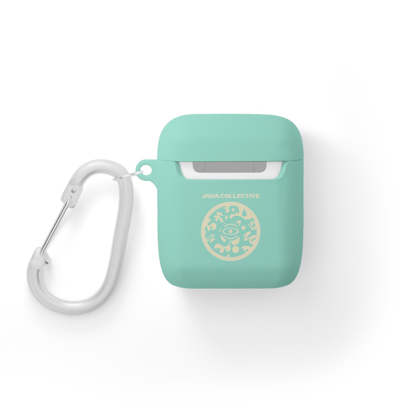 Adorn'd Logo Hard Plastic Airpods Case Cover- Blank Page White