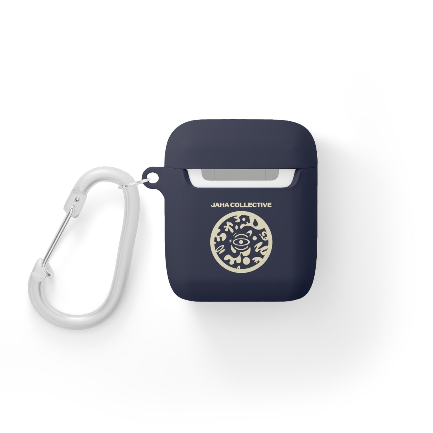 Adorn'd Logo Hard Plastic Airpods Case Cover- Blank Page White