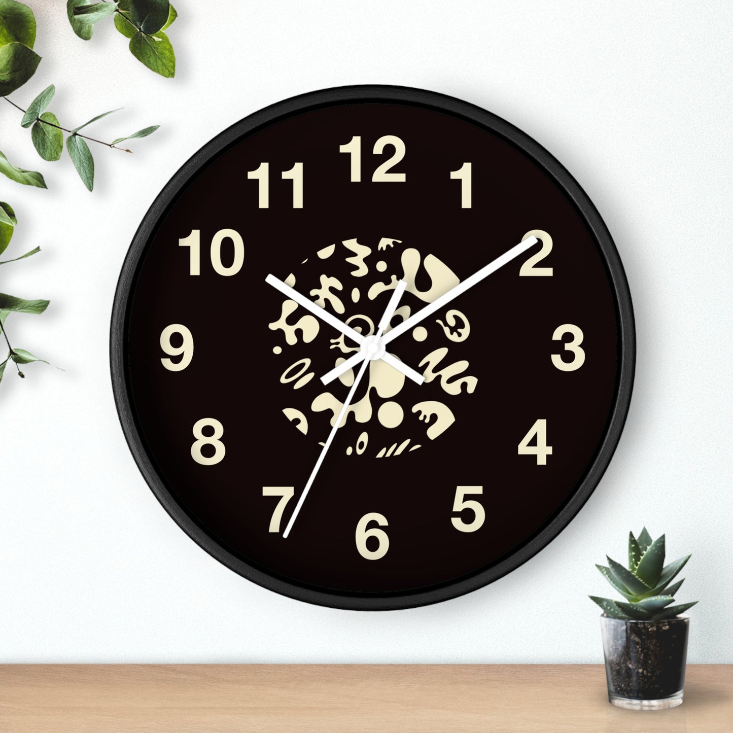 Bright Future Classic Wall Clock - Smoke Signal Black