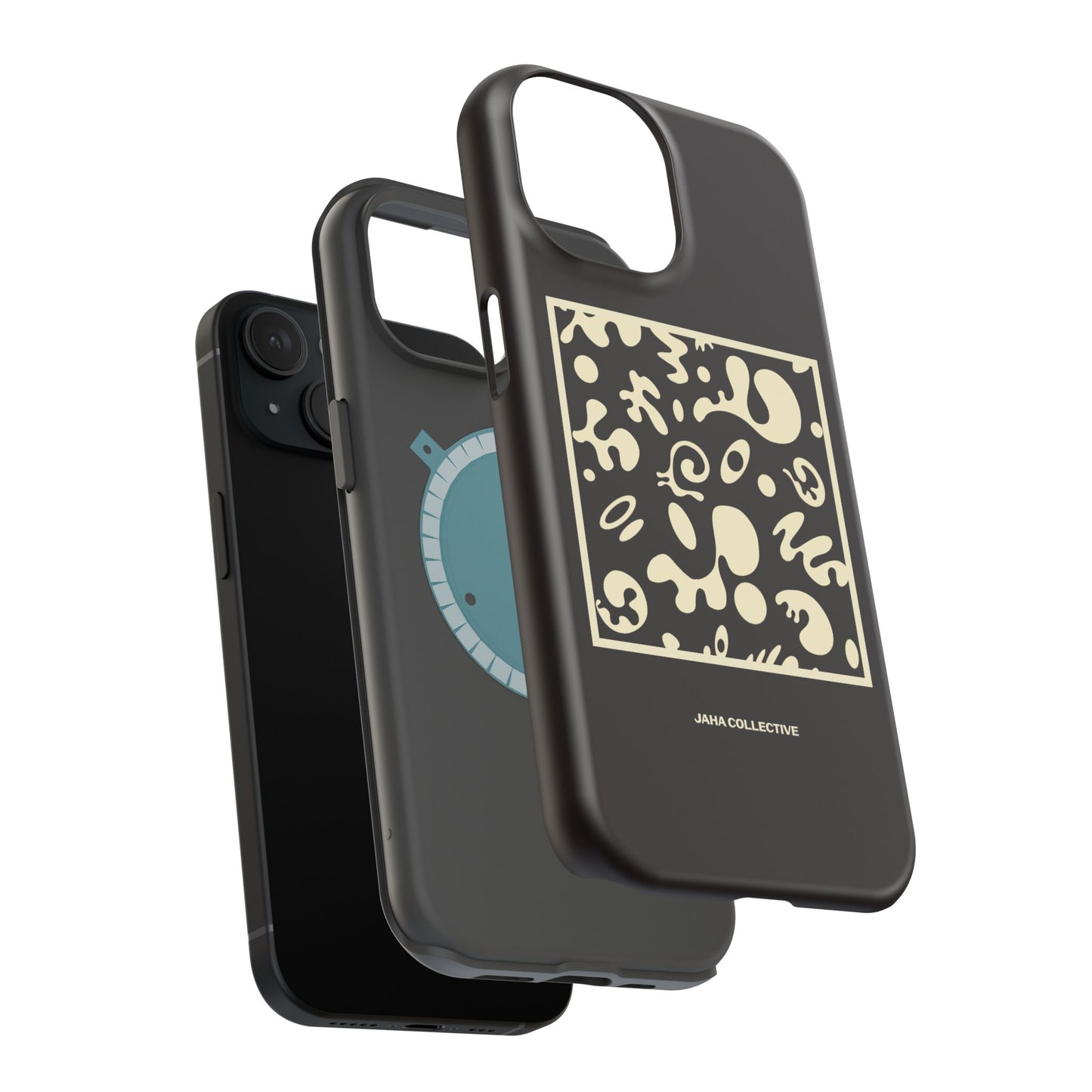 Adorn'd Minimalist Square MagSafe Tough Case - Smoke Signal