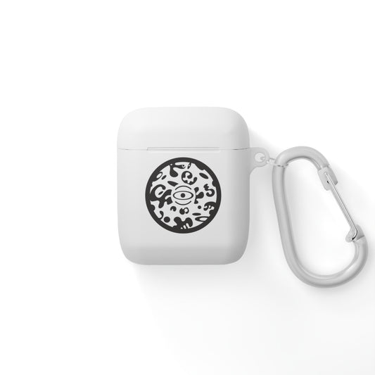 Adorn'd Logo Hard Plastic Airpods Case Cover - Smoke Signal Black