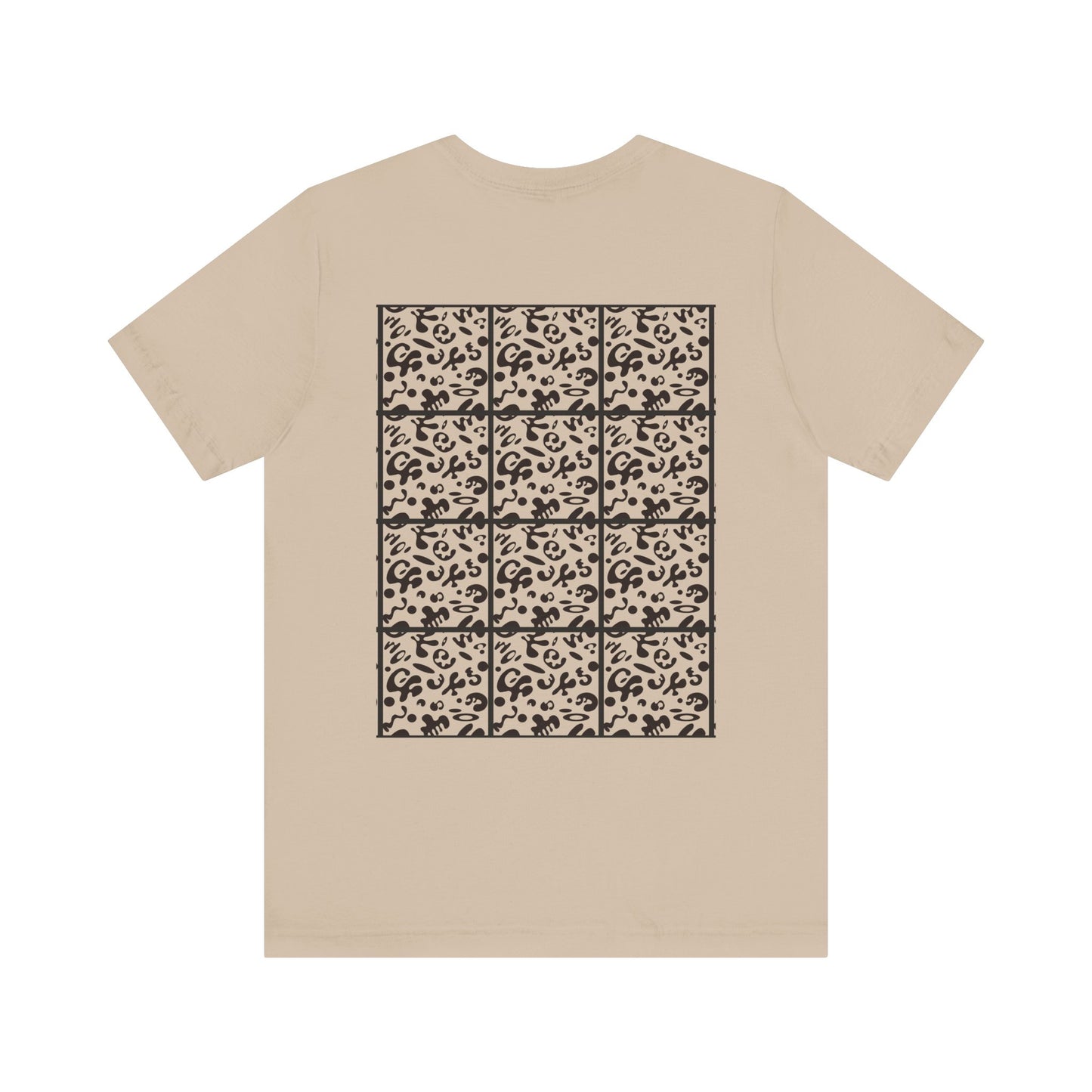 Adorn'd Unisex Jersey Short Sleeve Tee - Smoke Signal Black Print