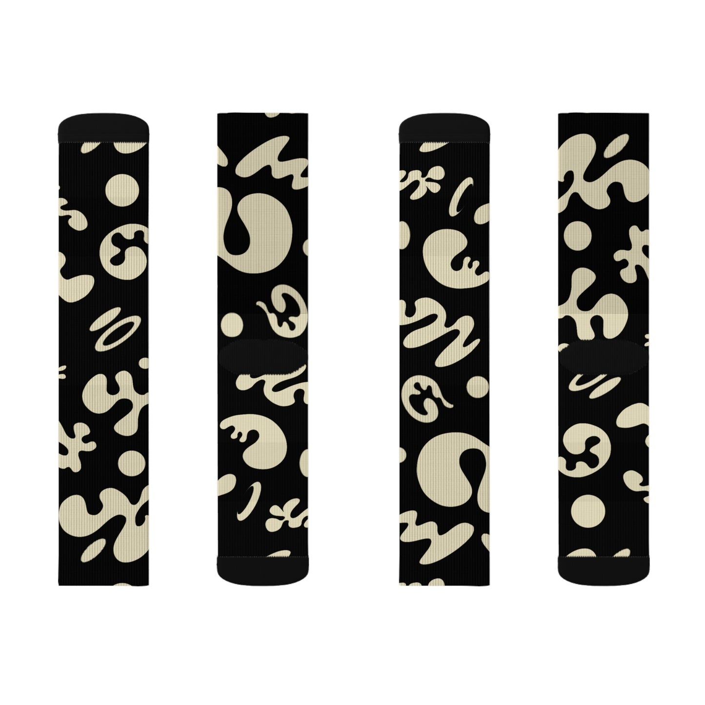 Pure Imagination Print Socks - Smoke Signal Black