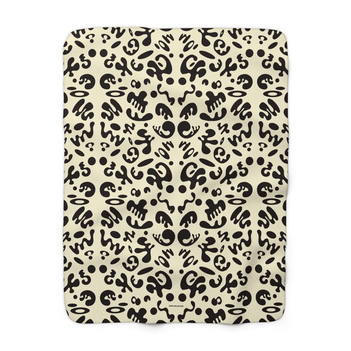 Mirror Work Sherpa Fleece Blanket - Blank Page