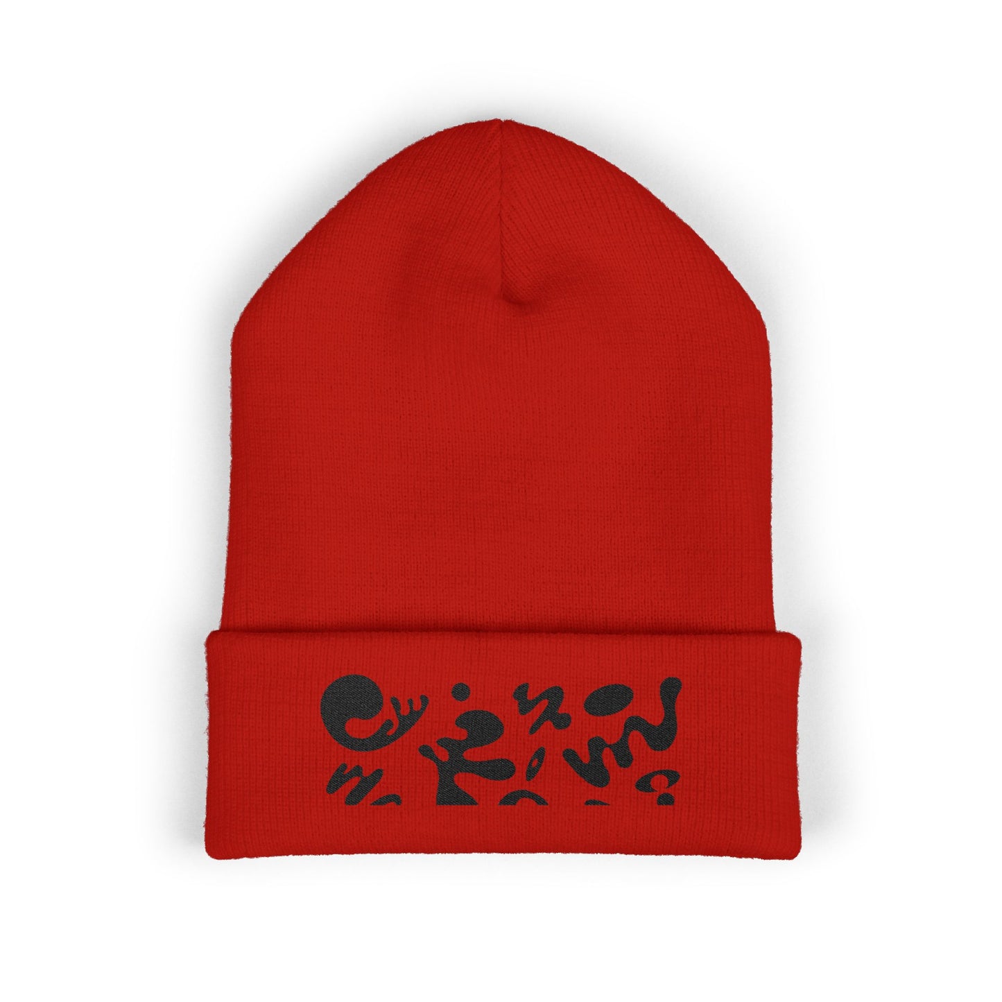 Pure Imagination Embroidered Classic Cuffed Beanie - Smoke Signal Black