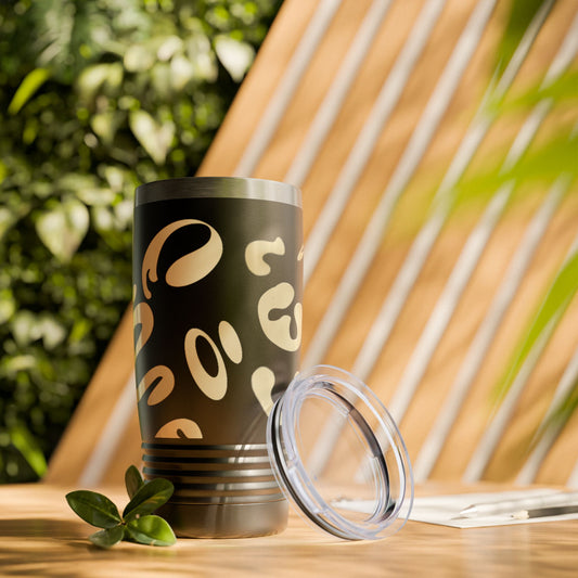 Nourish'd Ringneck Tumbler, 20oz - Blank Page White Print