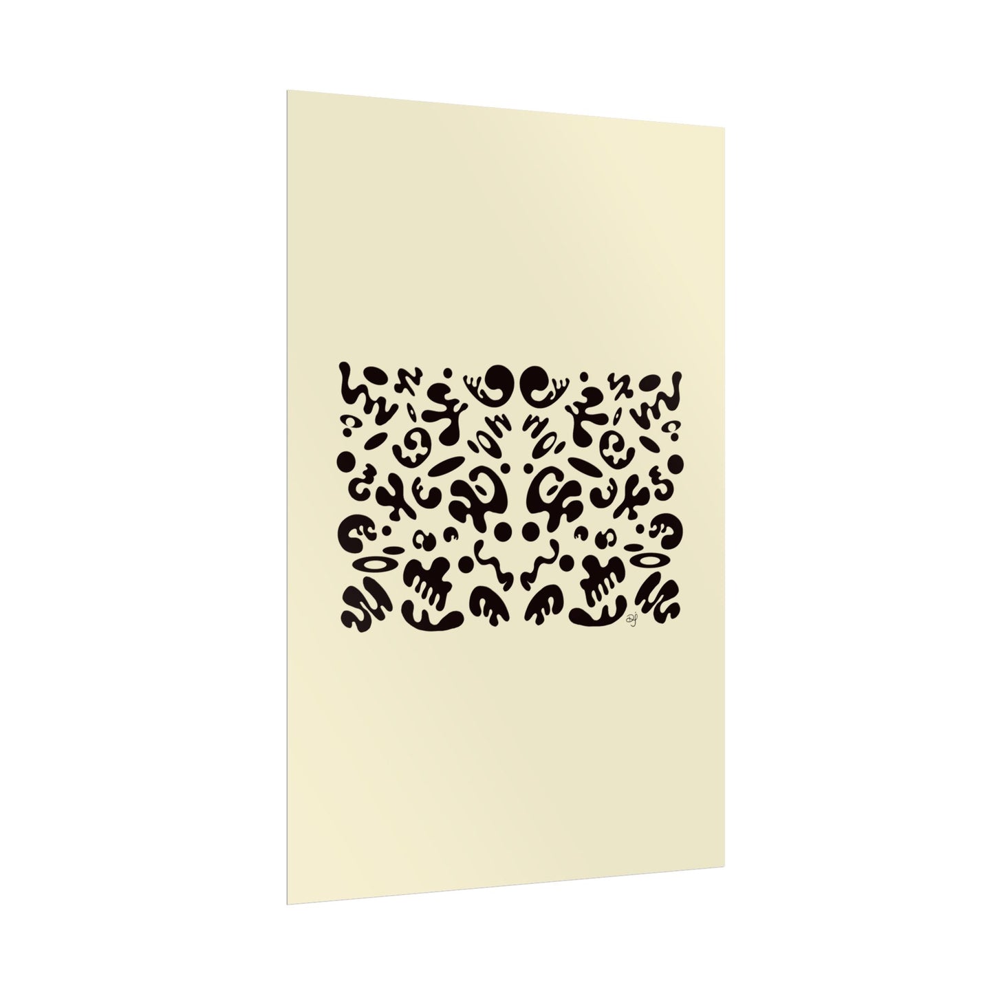 Mirror Work Rolled Poster (Portrait) - Blank Page