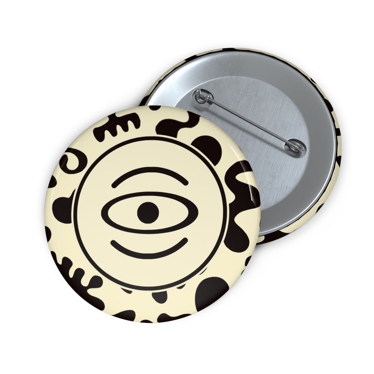 Adorn'd Color Logo Pin Button - Blank Page