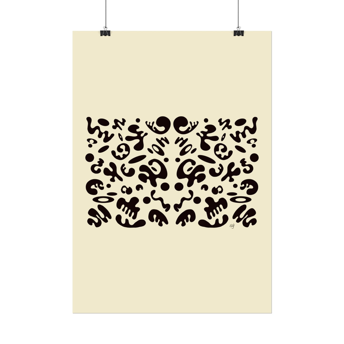 Mirror Work Rolled Poster (Portrait) - Blank Page
