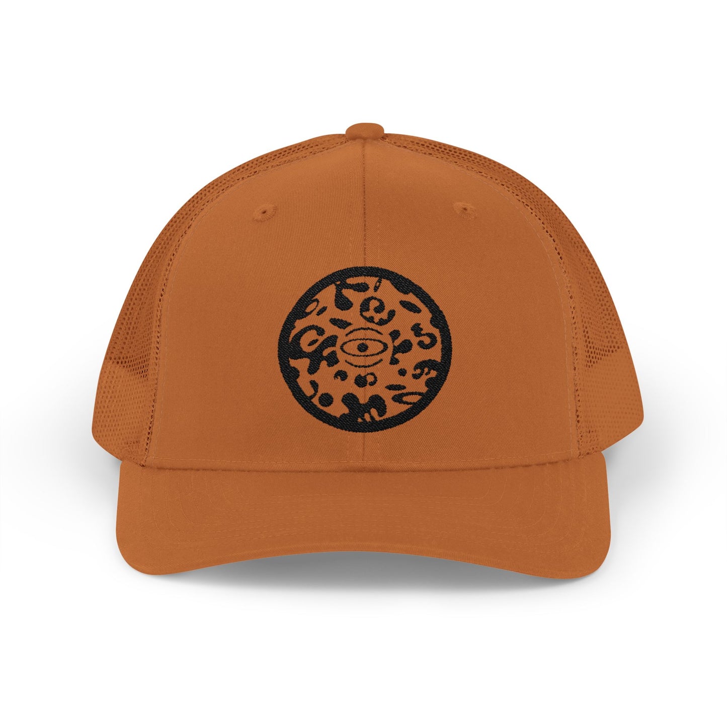Adorn'd Logo Embroidered Retro Trucker Hat - Smoke Signal Black