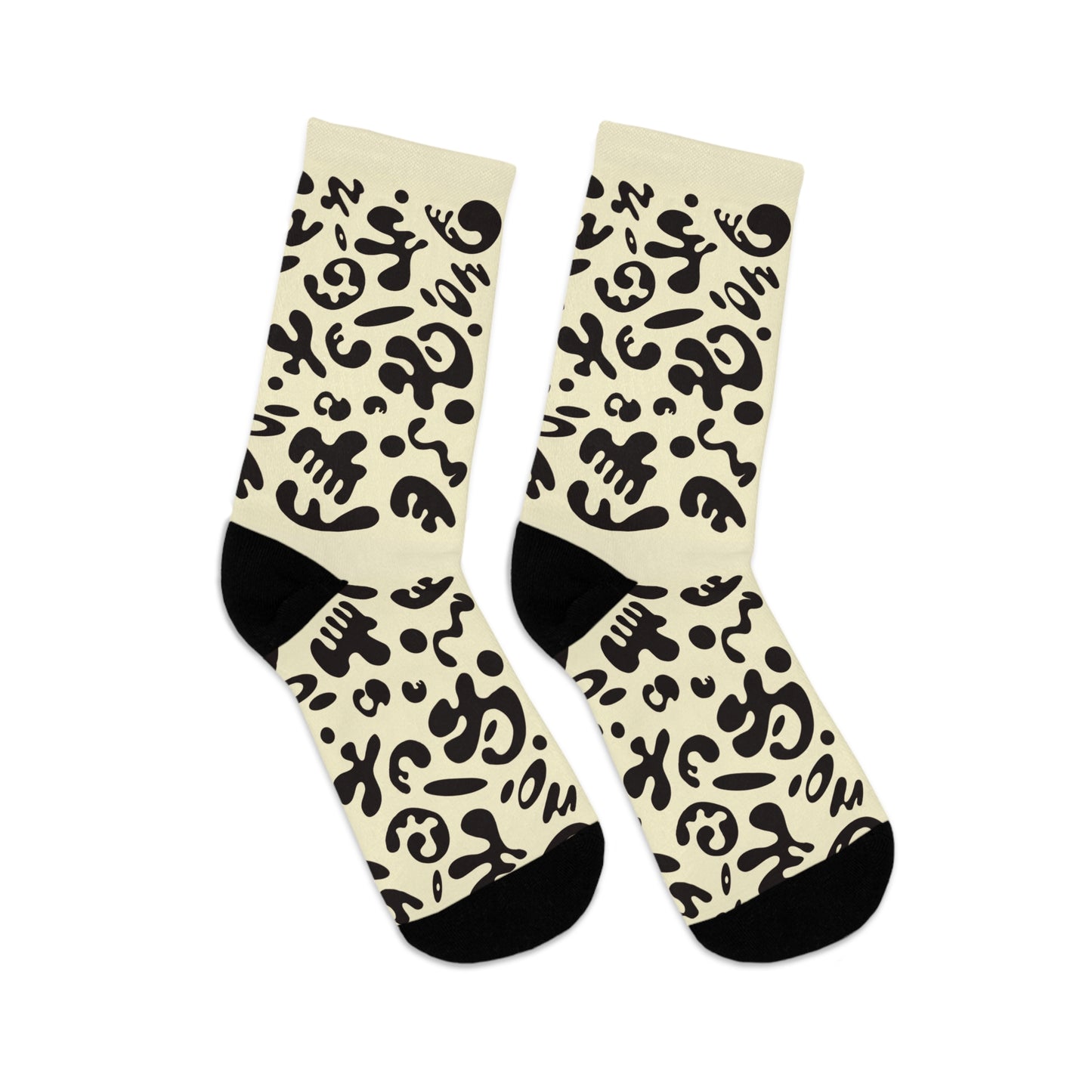 Mirror Work Minimalist Eco-Friendly Socks - Blank Page White