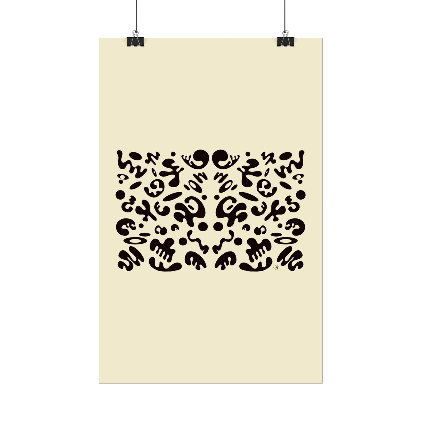 Mirror Work Rolled Poster (Portrait) - Blank Page
