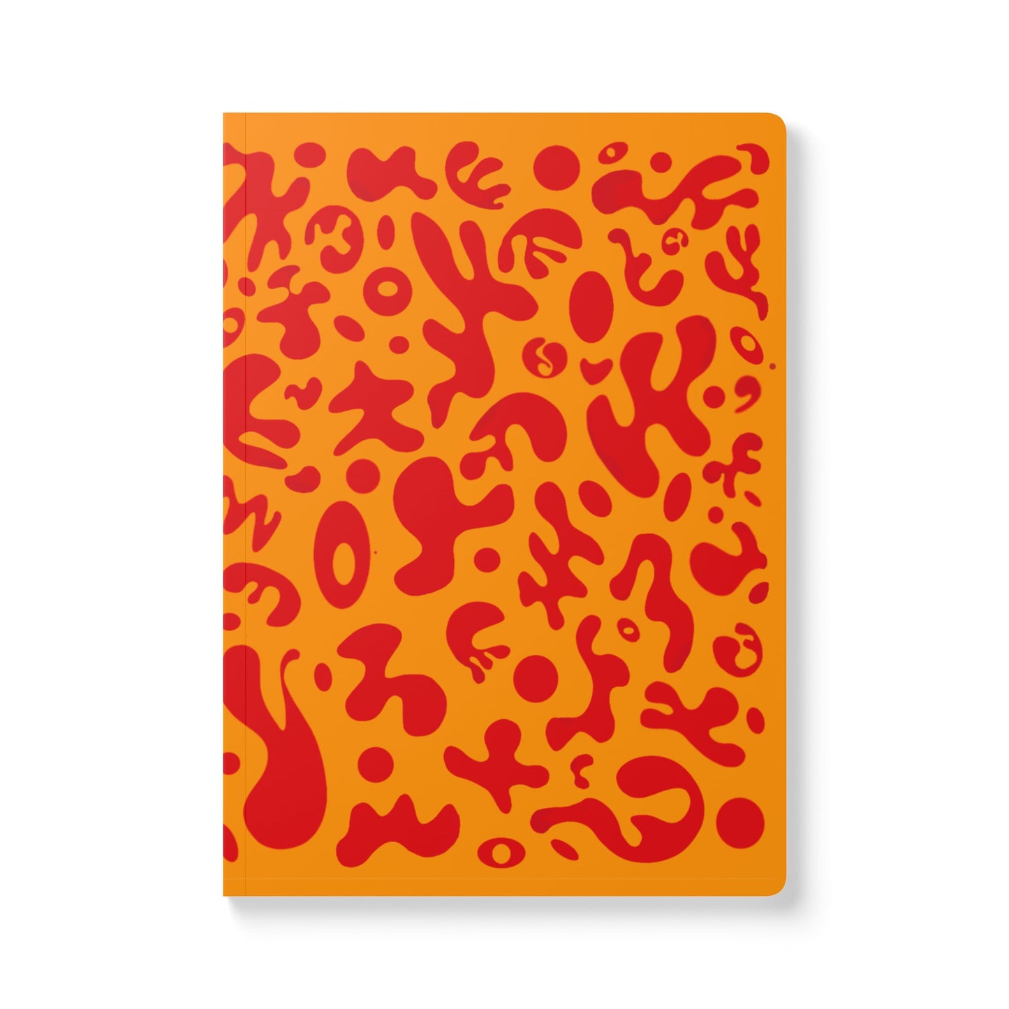Pure Imagination Softcover Journal w Inside Prints + Tear-Off Pages (Ruled Line) - Heat Theory Orange