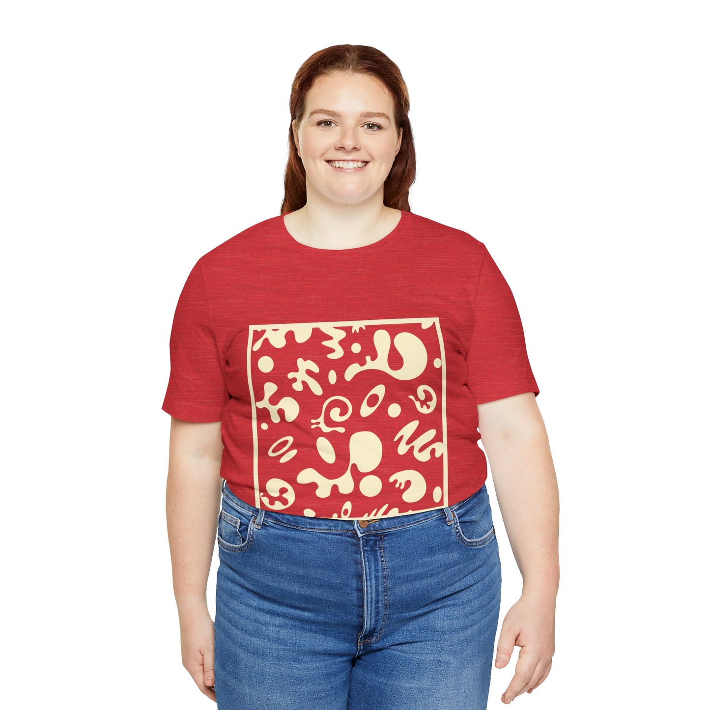 Adorn'd Unisex Jersey Short Sleeve Tee - Blank Page White Print