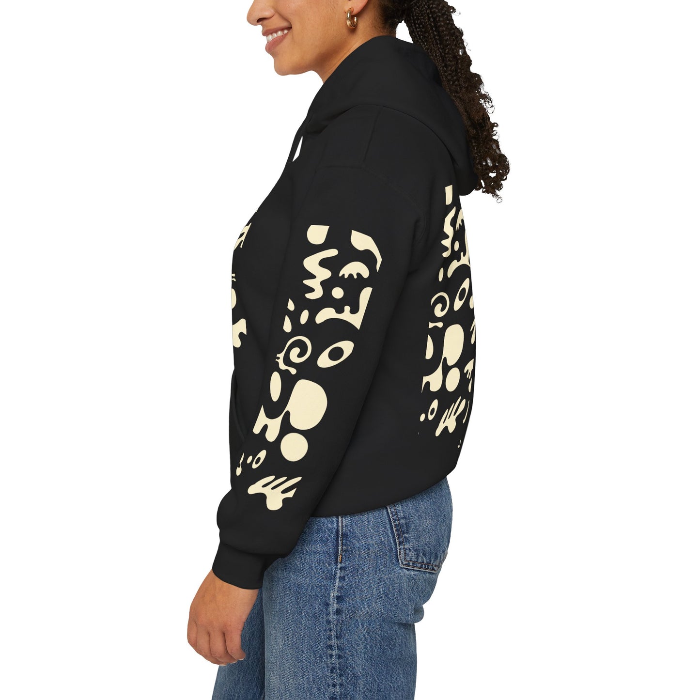 Mirror Work Unisex Heavy Blend™ Hooded Sweatshirt - Blank Page White Print