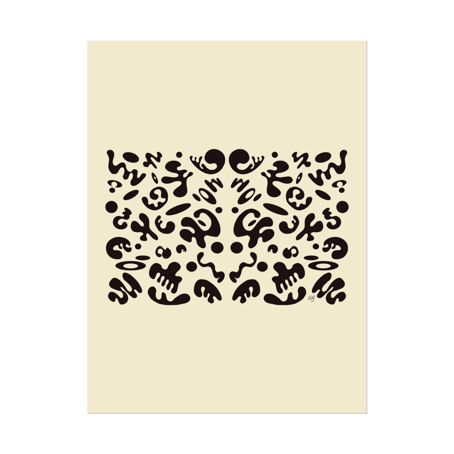 Mirror Work Rolled Poster (Portrait) - Blank Page