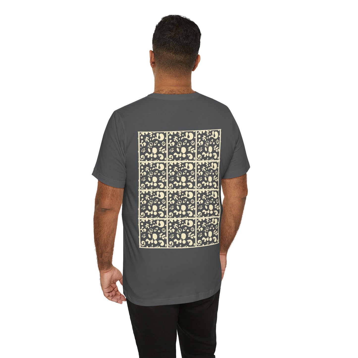 Adorn'd Unisex Jersey Short Sleeve Tee - Blank Page White Print