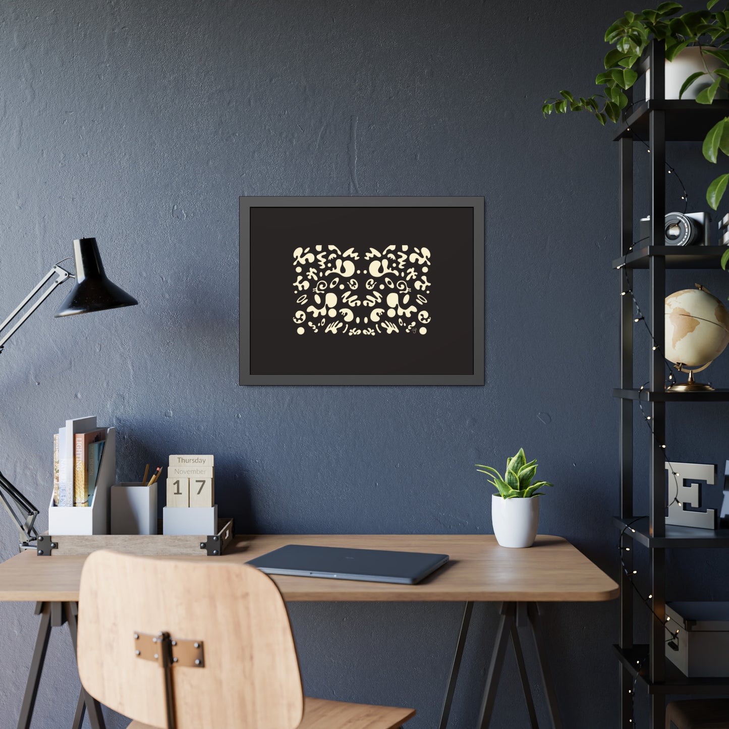 Mirror Work Framed Rolled Poster - Smoke Signal