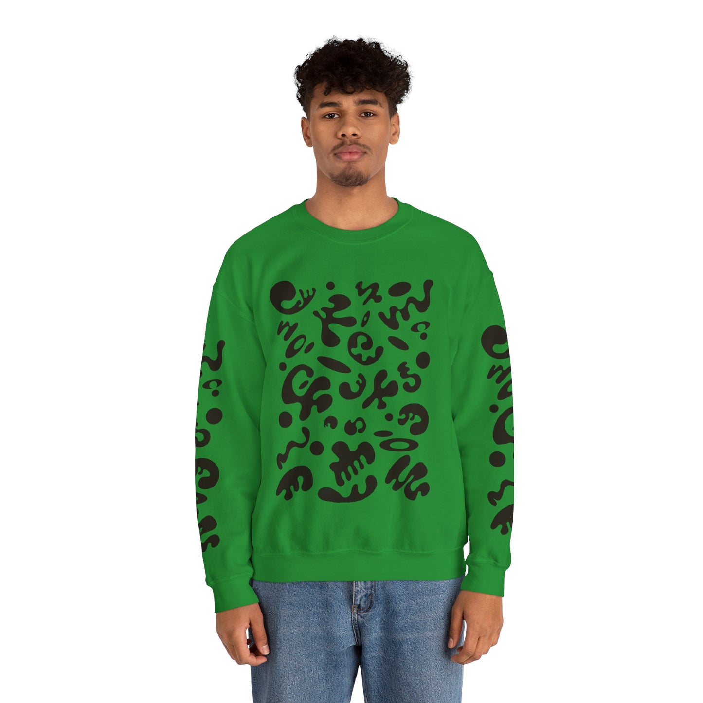 Pure Imagination Unisex Heavy Blend™  Crewneck Sweatshirt- Smoke Signal Black Print