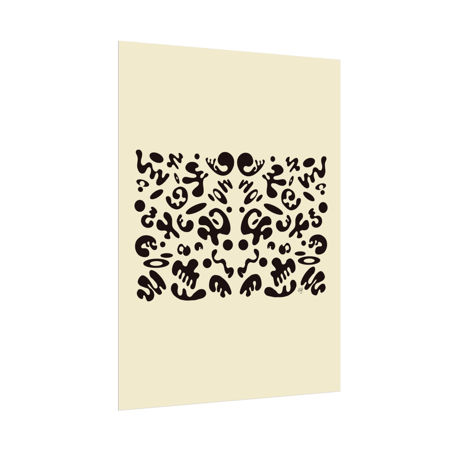Mirror Work Rolled Poster (Portrait) - Blank Page