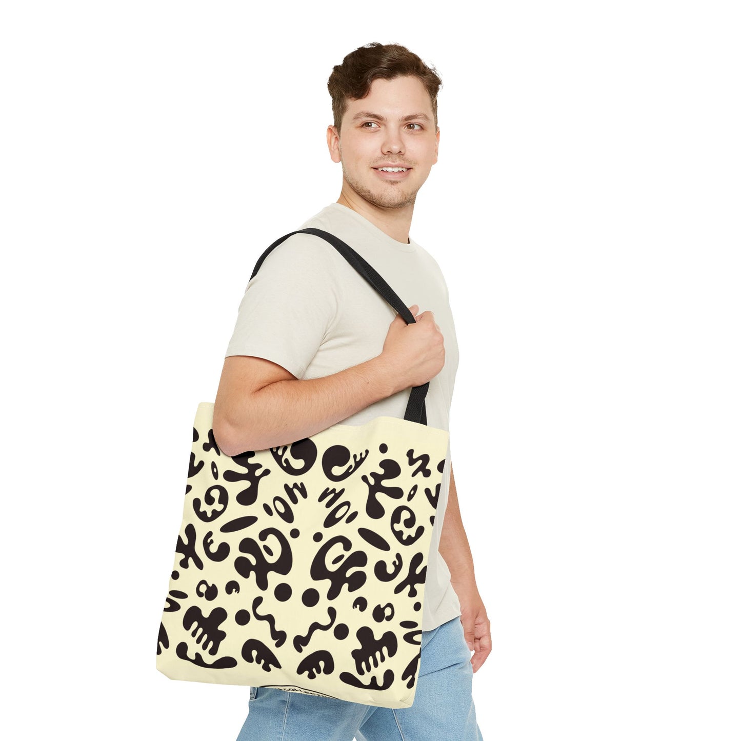 Mirror Work Colorful Tote Bag - Blank Page