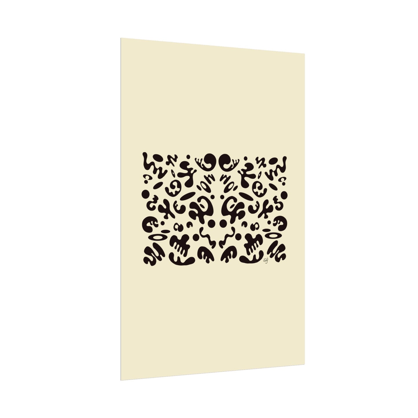 Mirror Work Rolled Poster (Portrait) - Blank Page