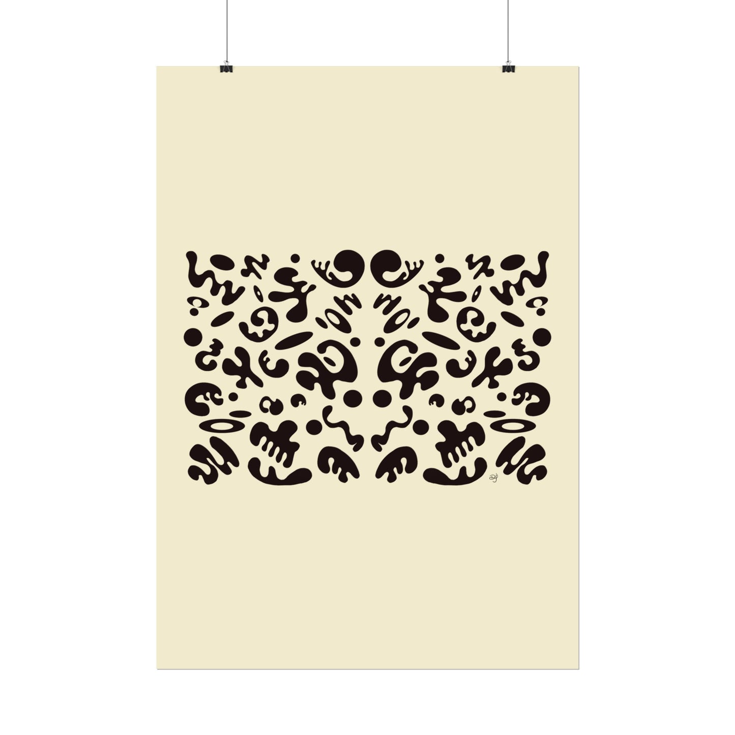 Mirror Work Rolled Poster (Portrait) - Blank Page