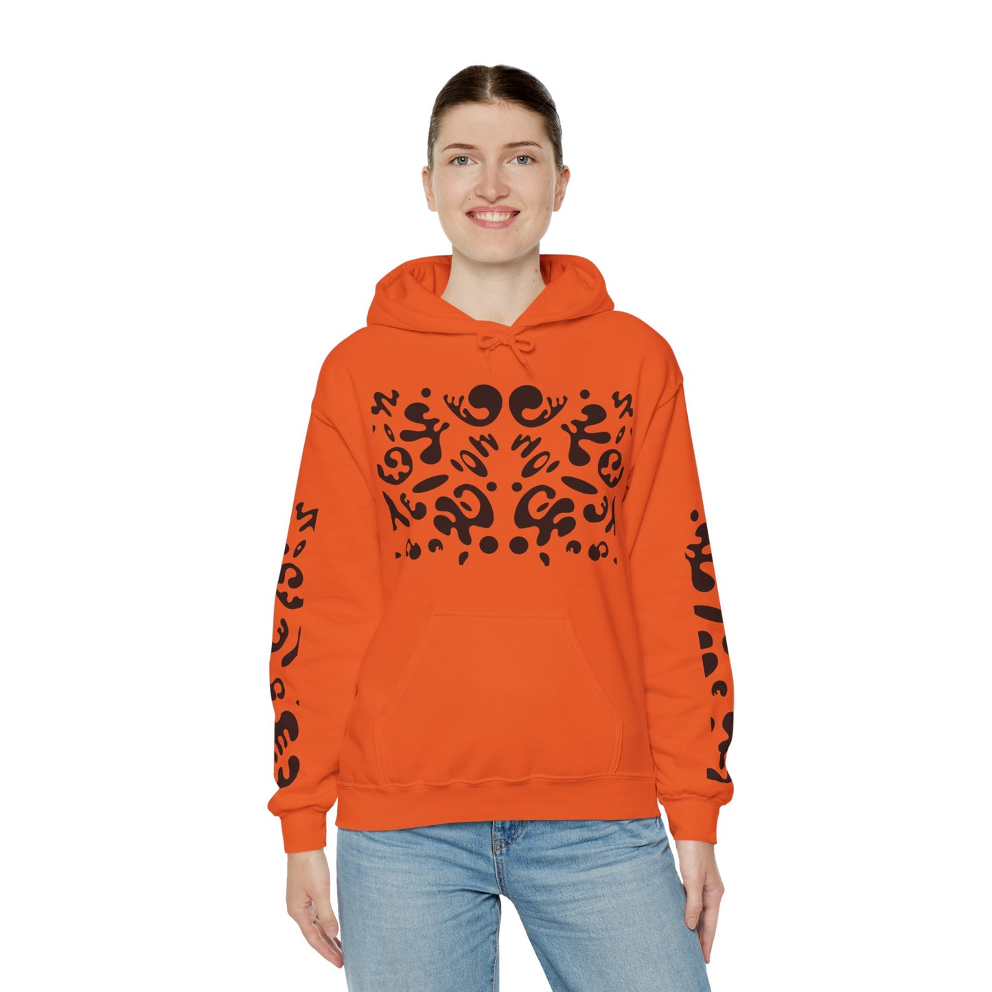 Mirror Work Unisex Heavy Blend™ Hooded Sweatshirt - Smoke Signal Black Print