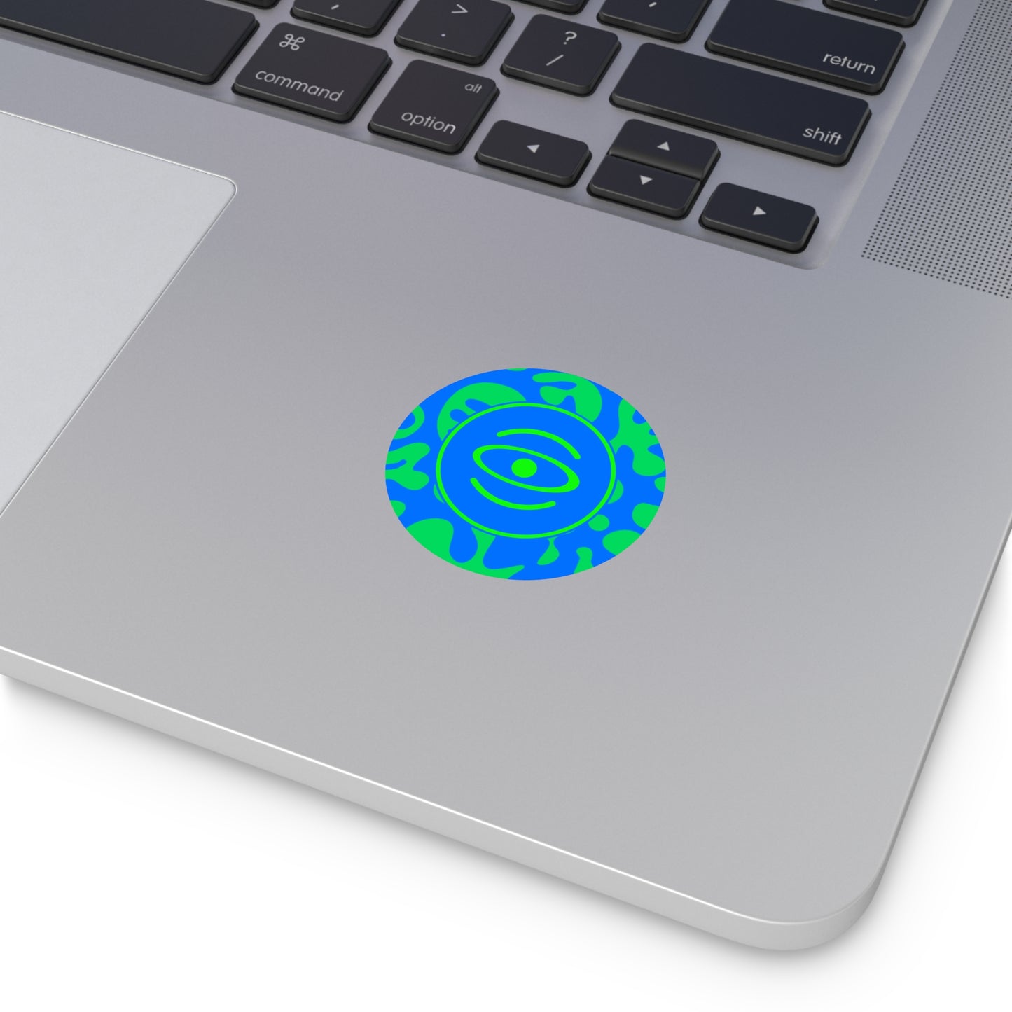 Adorn'd Logo Round Vinyl Stickers - Tide Pool