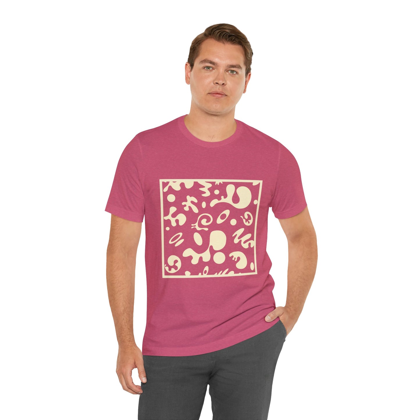 Adorn'd Unisex Jersey Short Sleeve Tee - Blank Page White Print