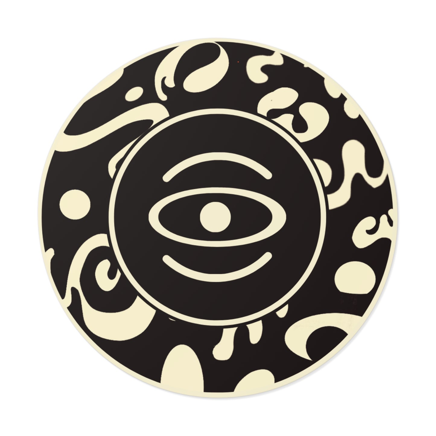 Adorn'd Logo Round Vinyl Stickers - Smoke Signal
