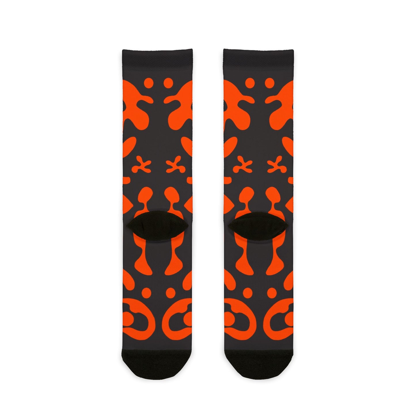 Mirror Work Color Crew Socks - Black Magic Woman